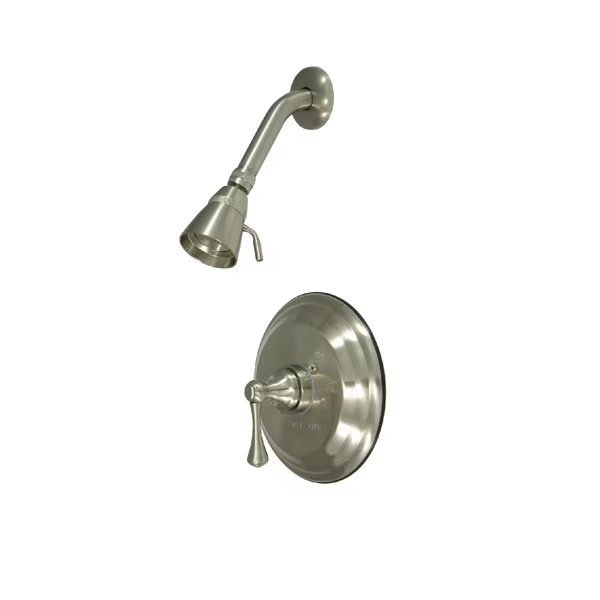 Shower Faucet, Brushed Nickel, Wall Mount, Kingston Brass, Mfr#: KB2638BLSO